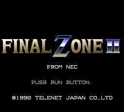 Final Zone 2 Title Screen